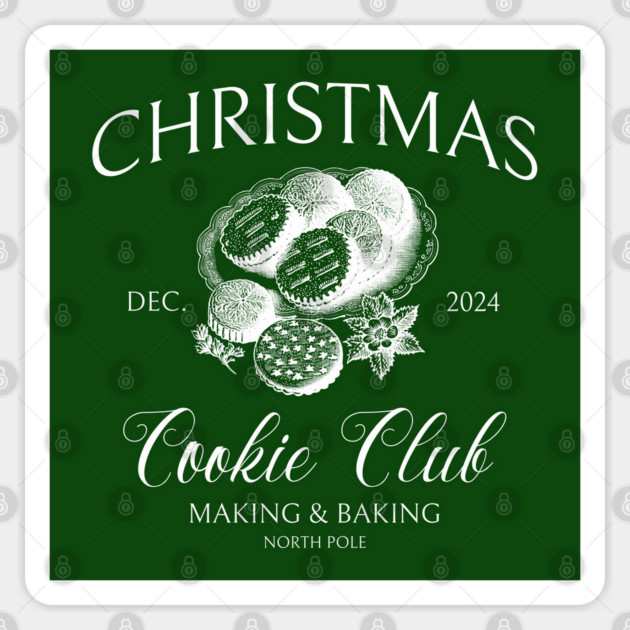 Christmas Cookie Club Family Christmas Baking Xmas Cookies Sticker by Yesteeyear