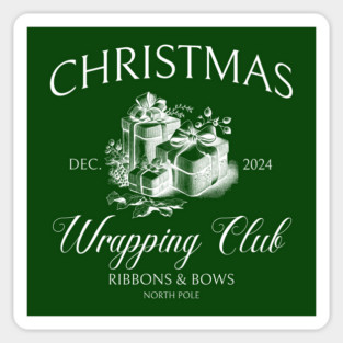 Christmas Wrapping Club Family Christmas Presents Xmas Gifts Sticker