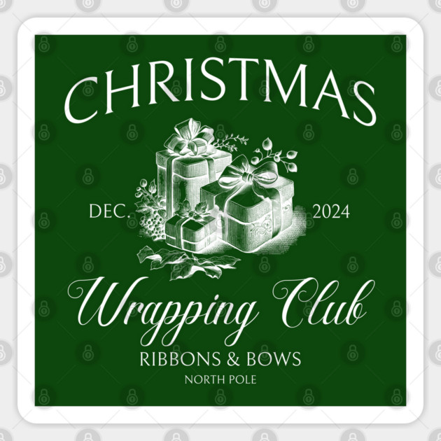 Christmas Wrapping Club Family Christmas Presents Xmas Gifts Sticker by Yesteeyear