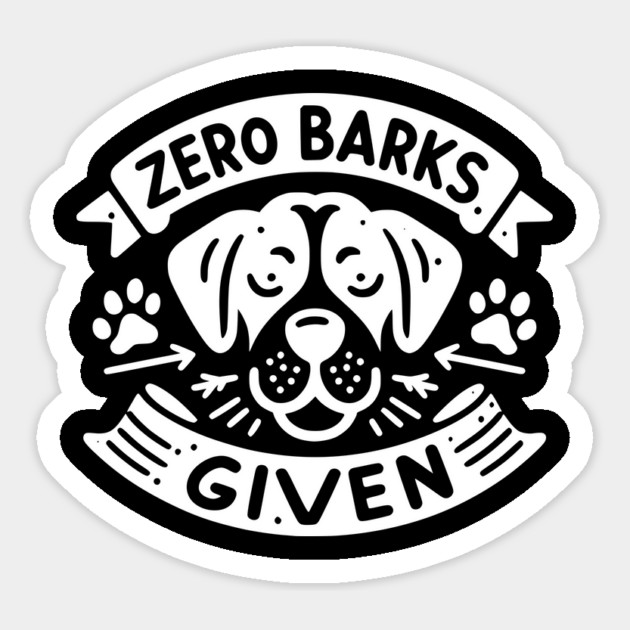 Zero Barks Given Magnet by Frank Ring