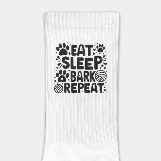 Eat Sleep Bark Repeat by Frank Ring