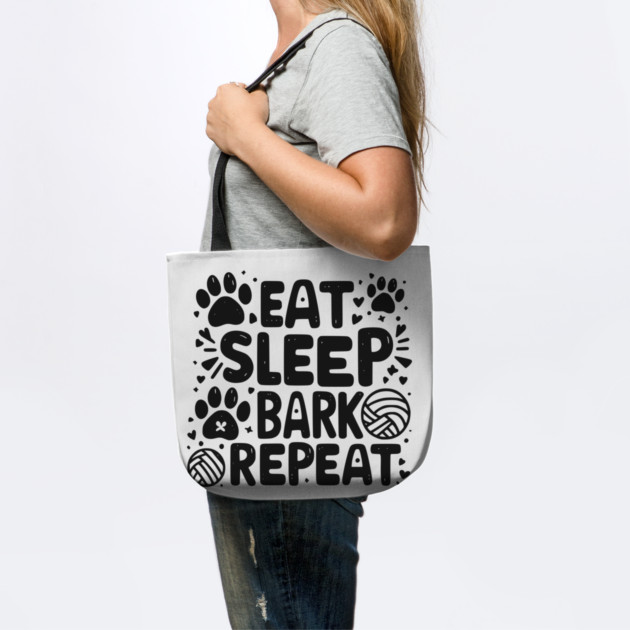 Eat Sleep Bark Repeat by Frank Ring