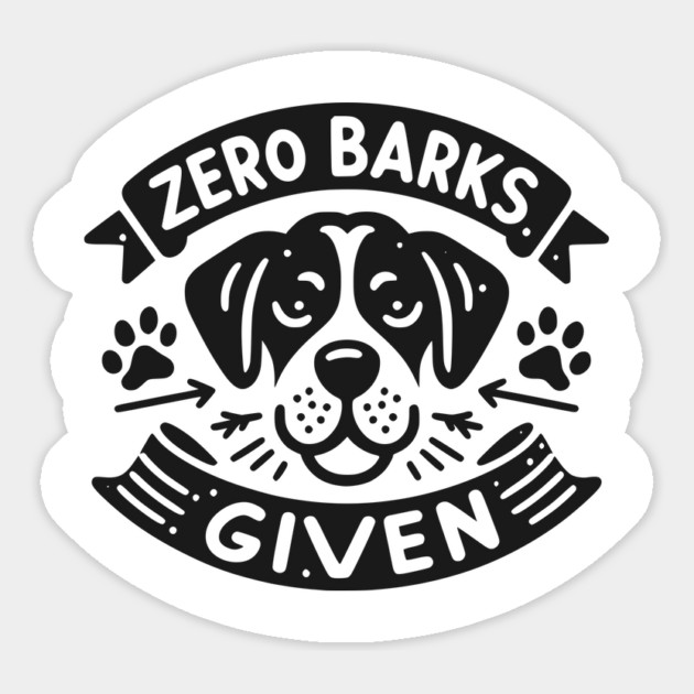 Zero Barks Given Magnet by Frank Ring