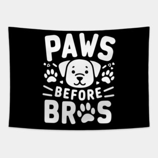 Paws Before Bros Tapestry