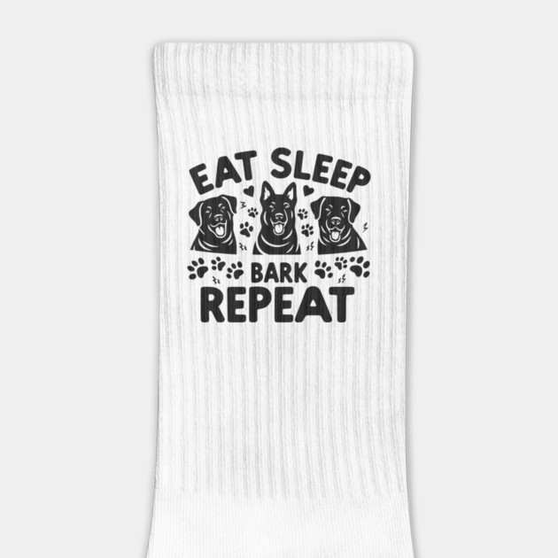 Eat Sleep Bark Repeat by Frank Ring