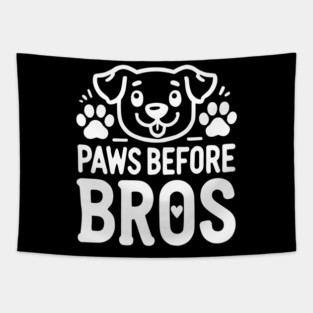Paws Before Bros Tapestry