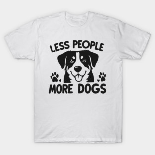 Less People More Dogs T-Shirt