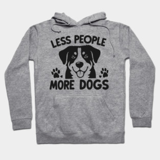 Less People More Dogs Hoodie