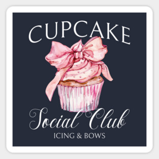Cupcake Social Club Friends Cupcakes Coquette Cupcake Sticker