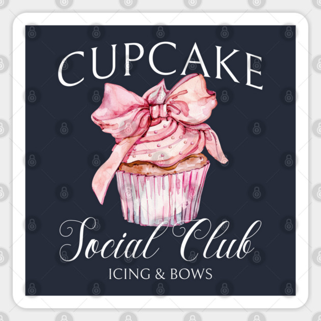 Cupcake Social Club Friends Cupcakes Coquette Cupcake Sticker by Yesteeyear
