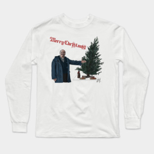 The Holdovers: a slanted tree Long Sleeve T-Shirt