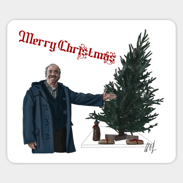 The Holdovers: a slanted tree Magnet by 51Deesigns