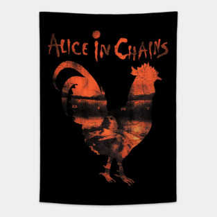 rooster alice in chains logo Tapestry