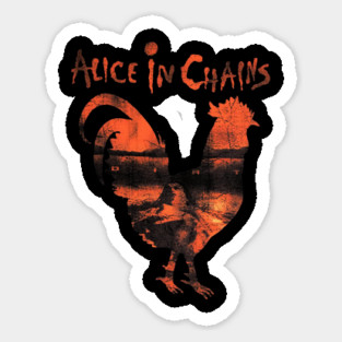 rooster alice in chains logo Sticker