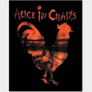 rooster alice in chains logo Posters and Art