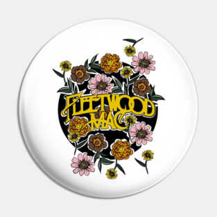 Flowers Fleetwood Mac Garden Pin