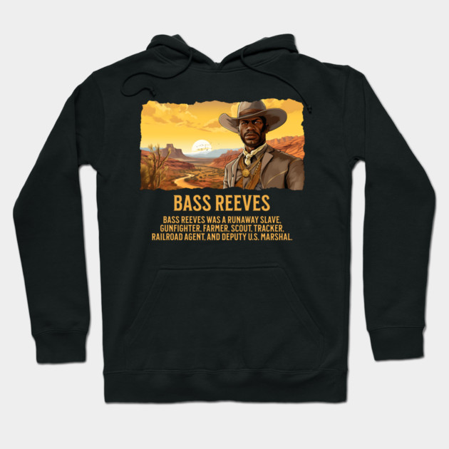 Bass Reeves - The Real Lone Ranger - Comic Style Hoodie by UrbanLifeApparel