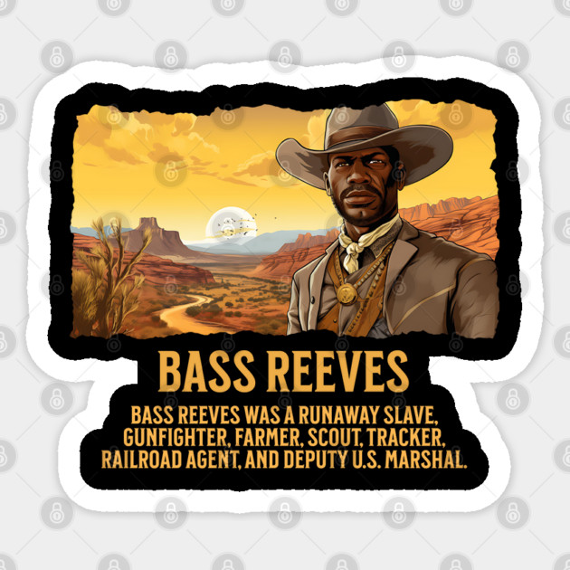 Bass Reeves - The Real Lone Ranger - Comic Style Sticker by UrbanLifeApparel