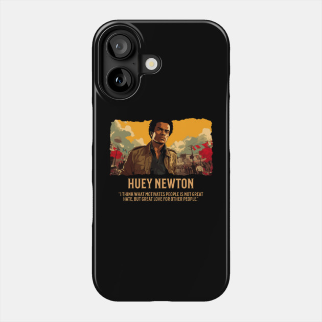 Huey Newton - Comic Style Phone Case by UrbanLifeApparel