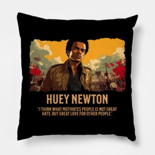 Huey Newton - Comic Style Pillow