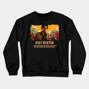 Huey Newton - Comic Style Crewneck Sweatshirt