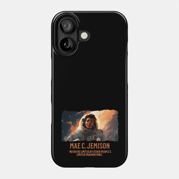 Mae C. Jemison Astronaut - Comic Style Phone Case by UrbanLifeApparel