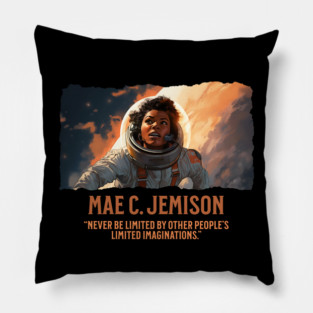 Mae C. Jemison Astronaut - Comic Style Pillow