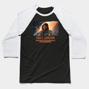 Mae C. Jemison Astronaut - Comic Style Baseball T-Shirt