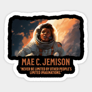 Mae C. Jemison Astronaut - Comic Style Sticker