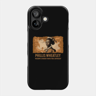 Phillis Wheatley - Comic Style Phone Case