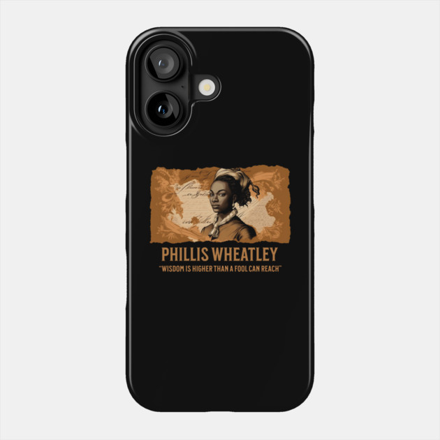 Phillis Wheatley - Comic Style Phone Case by UrbanLifeApparel