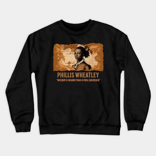 Phillis Wheatley - Comic Style Crewneck Sweatshirt by UrbanLifeApparel