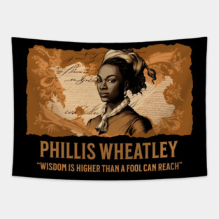 Phillis Wheatley - Comic Style Tapestry