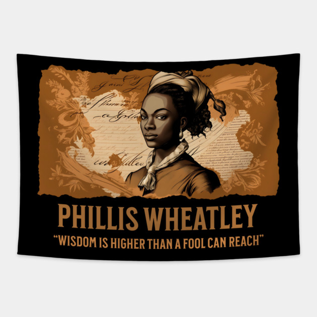 Phillis Wheatley - Comic Style Tapestry by UrbanLifeApparel