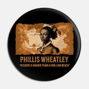 Phillis Wheatley - Comic Style Pin
