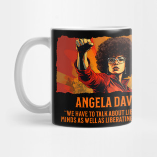 Angela Davis - Comic Style, Black History Mug
