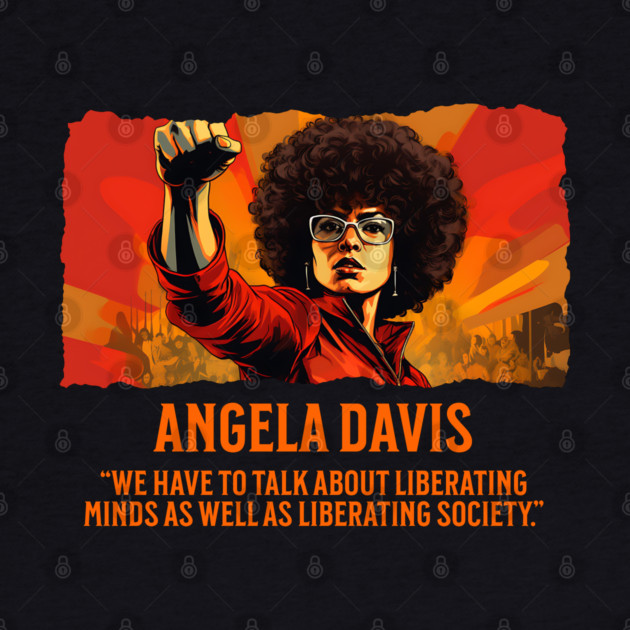 Angela Davis - Comic Style, Black History by UrbanLifeApparel