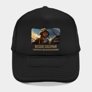 Bessie Coleman - Comic Style - Black History Hat