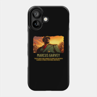 Marcus Garvey - Comic Style - Black History Phone Case