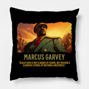 Marcus Garvey - Comic Style - Black History Pillow