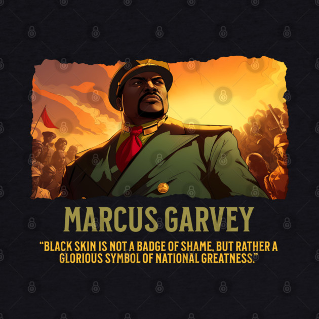 Marcus Garvey - Comic Style - Black History by UrbanLifeApparel