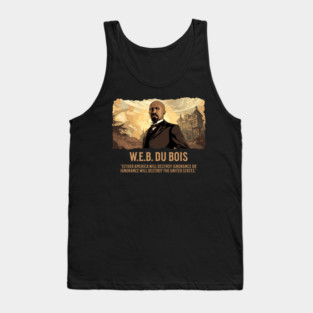 W.E.B. DuBois, Comic Style, Black History Tank Top