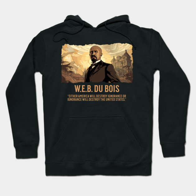 W.E.B. DuBois, Comic Style, Black History Hoodie by UrbanLifeApparel