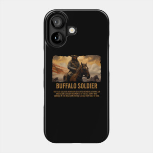 BUFFALO SOLDIERs, Comic Style, Black History Phone Case