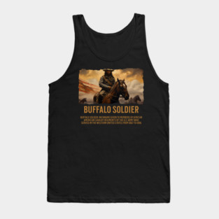 BUFFALO SOLDIERs, Comic Style, Black History Tank Top