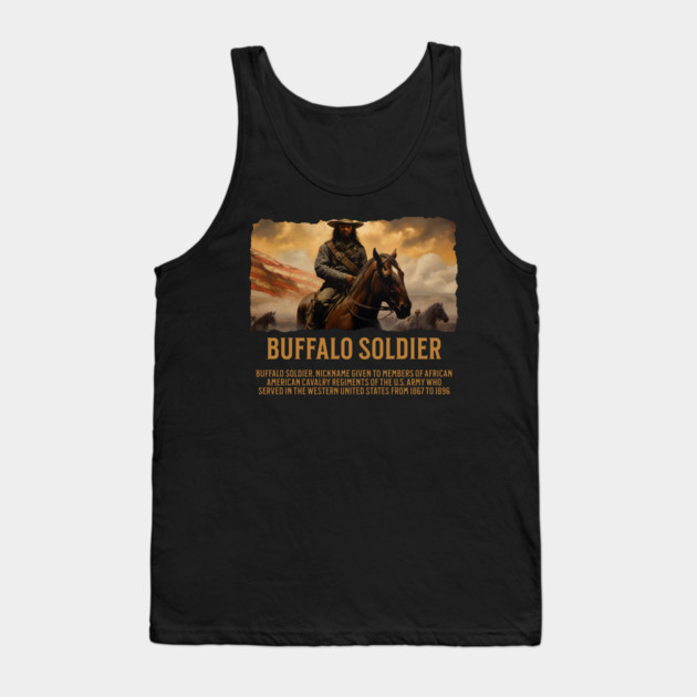 BUFFALO SOLDIERs, Comic Style, Black History Tank Top by UrbanLifeApparel