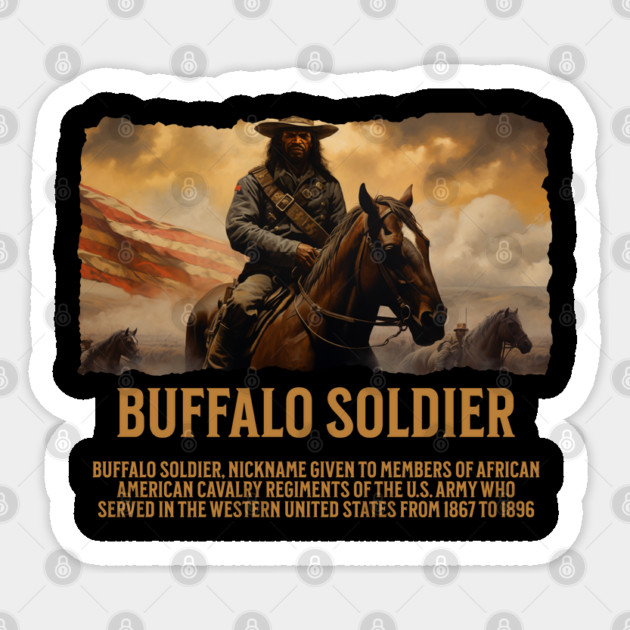 BUFFALO SOLDIERs, Comic Style, Black History Sticker by UrbanLifeApparel