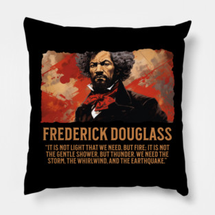 Frederick Douglass, Black history, Comic Style Pillow