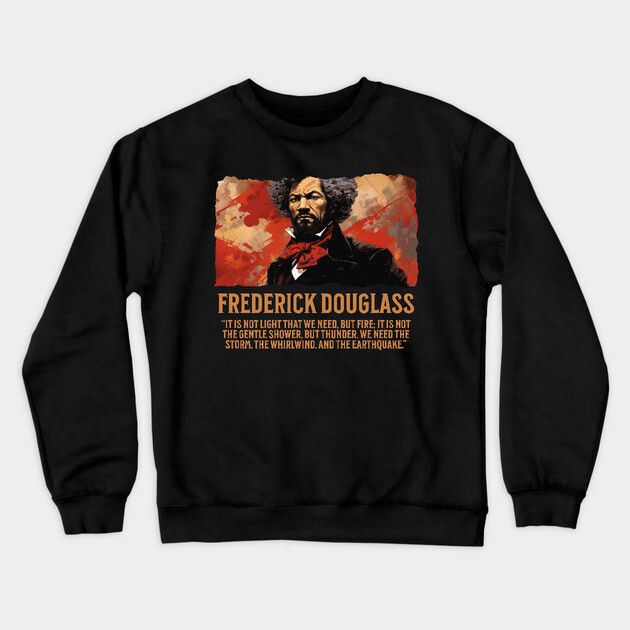 Frederick Douglass, Black history, Comic Style Crewneck Sweatshirt by UrbanLifeApparel