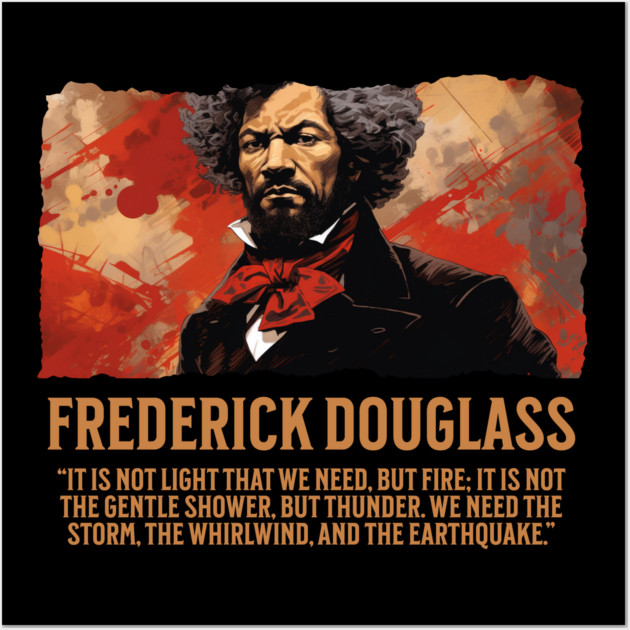 Frederick Douglass, Black history, Comic Style Wall Art by UrbanLifeApparel